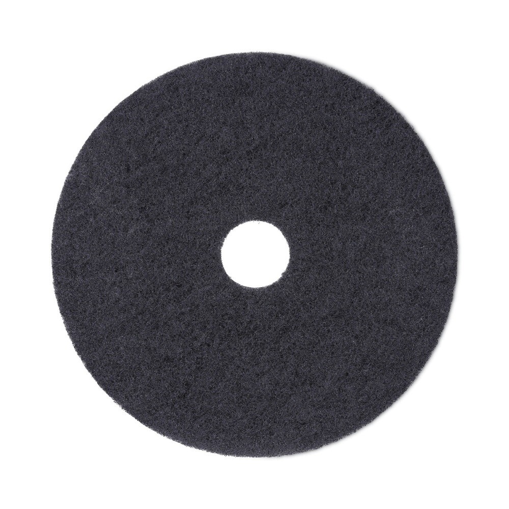Boardwalk 4019BLA 19 in. Diameter Stripping Floor Pads – Black (5/Carton) New