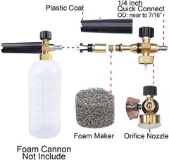 M MINGLE Foam Cannon Orifice Nozzle Tips and + Maker