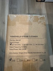 Klona EM-307 Handheld Steam Cleaner w/ Hose, Attachments & User Manual