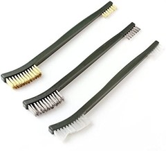 OriGlam Mini Wire Brush Set, Paint and Dirt Remover, Cleaning Welding Black