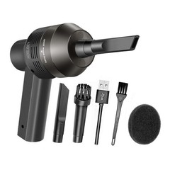 Honlibey New Cordless Mini Computer Vacuum, Portable Black-brushed Motor