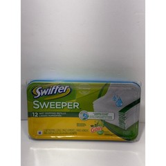 Swiffer Sweeper Wet Mopping Refills Gain Original Scent 12 Count 10×8 Inch Pads