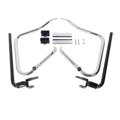 Chrome Saddlebag Bracket Guard Crash Bars Fit for Road Glide King 2014-2024