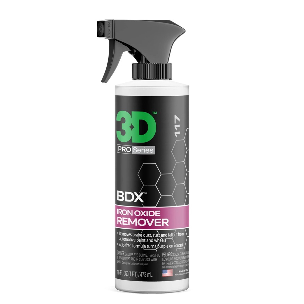 3D BDX Iron Remover 16oz Automotive Wheel Cleaner Safe for All Surfaces