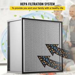 HEPA Filter Replacement Pleated Air Filter 24x24x11.5in Galvanized Frame