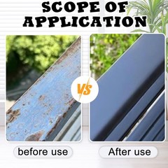 Weatherproof Rust Converter Paint for Metal, Rust Remover for Metal and Prime…