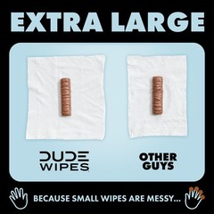 DUDE Wipes Fragrance Free Hemorrhoid Flushable 48 Count (Pack of 3), White