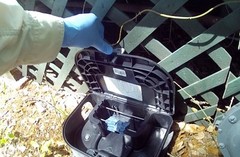 2 Rat Baiting Stations Secured Rat Control Station With Concrete Block – RBS1 EZ
