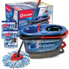 O-Cedar RC + 2 Refill, Rinseclean Spin Mop & Bucket + 2 Extra Refills