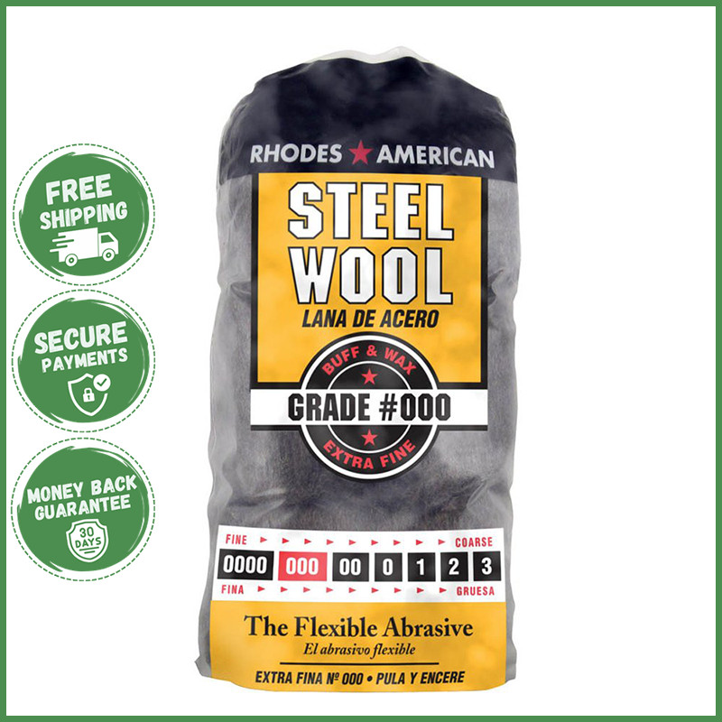 STEEL WOOL EXTRA FINE GRADE For Cleaning Polishing Buffing Refinishing 12 PADS