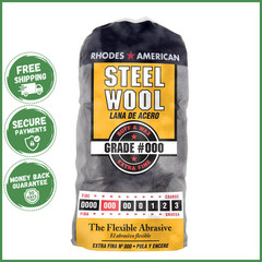STEEL WOOL EXTRA FINE GRADE For Cleaning Polishing Buffing Refinishing 12 PADS