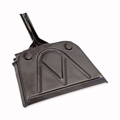 Boardwalk 4212 12 x 14 Steel Dust Pan with 5 in. Handle – Black (12/Carton) New