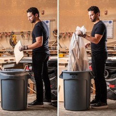 Plasticplace 20-30 Gallon Trash Bags 1.5 Mil Clear Heavy Duty Garbage Can