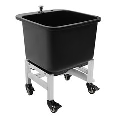 Freestanding Floor Mop Sink Plastic Mop Basin Household Mop Bucket with Wheels