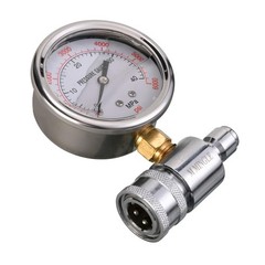 6000 PSI Pressure Washer Gauge Kit 3/8 Inch Quick Connect Measuring Tool