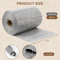 ZXQDRE Oil Absorbent Pads Roll 15 X 50 Heavy Duty Spill Mat
