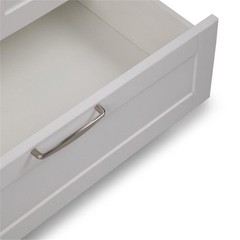 Bowery Hill Contemporary 28″ Laundry Sink Cabinet in White Finish
