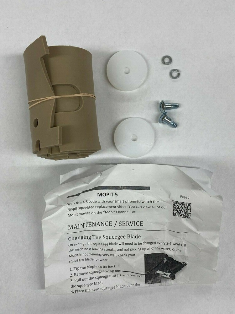 Mopit 5 Rubber Squeegee Blade Wiper Kit