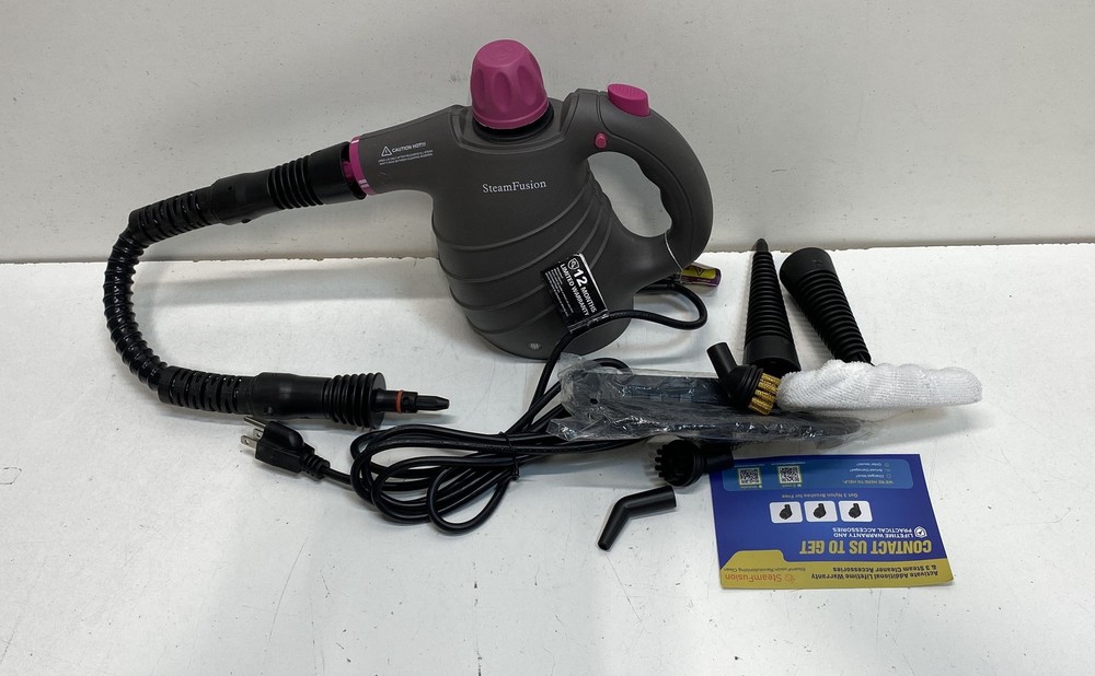 SteamFusion EM-309 Handheld Multi-Purpose Steam Cleaner 1050W With Attachments