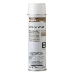 Diversey Deep Gloss Stainless Steel Maintainer, 16oz Aerosol, 12/Carton