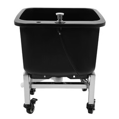 Freestanding Floor Mop Sink Plastic Mop Basin Household Mop Bucket with Wheels