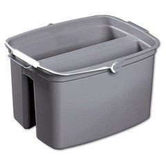 Rubbermaid Commercial 2617GRA 17 qt. Plastic Double Utility Pail – Gray New