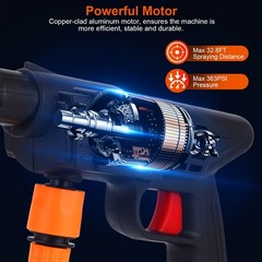 Cordless Pressure Washer Portable Electric Power Washer High Pressure