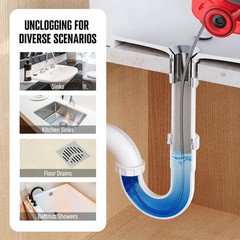 POPULO 20V Cordless Electric Drain Cleaner –