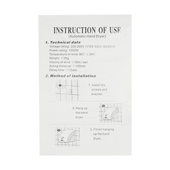 1200W Auto Electric Hand Dryer Commercial Compact Air Hand Dryer High Speed