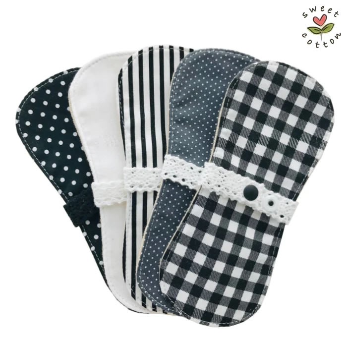 [Sweet Cotton] [5-Piece Set] Mini Nara Liner Cloth Sanitary Pad