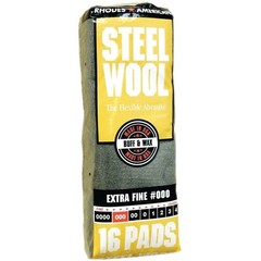 Homax 106601-06 Steel Wool, #000 Grit, Extra Fine, Gray
