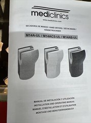 Mediclinics SANIFLOW Hand In DUALFLOW PLUS HAND DRYER – SATIN M14ACS-UL