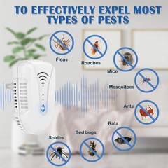 Bectine 2026 Upgraded Version Ultrasonic Pest Repeller 6 Pack Mouse Repellent
