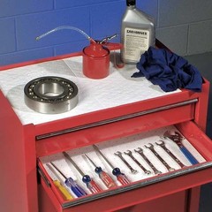 Pig Mat485 Sorbents, 22 Gal, 15 In X 20 In, Oil, White, Polypropylene