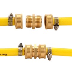 Sanpaint Garden Hose Connector, Male Double Male(2 Pack), Pack)