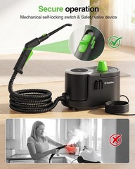 Taskstar Handheld Steam Cleaner for Home Tile Dirt Grout Grease Car Detailing