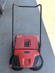 BISSELL 31″ Triple Brush Walk Behind Sweeper Manual, 1.76 Cu Ft Capacity BG-477