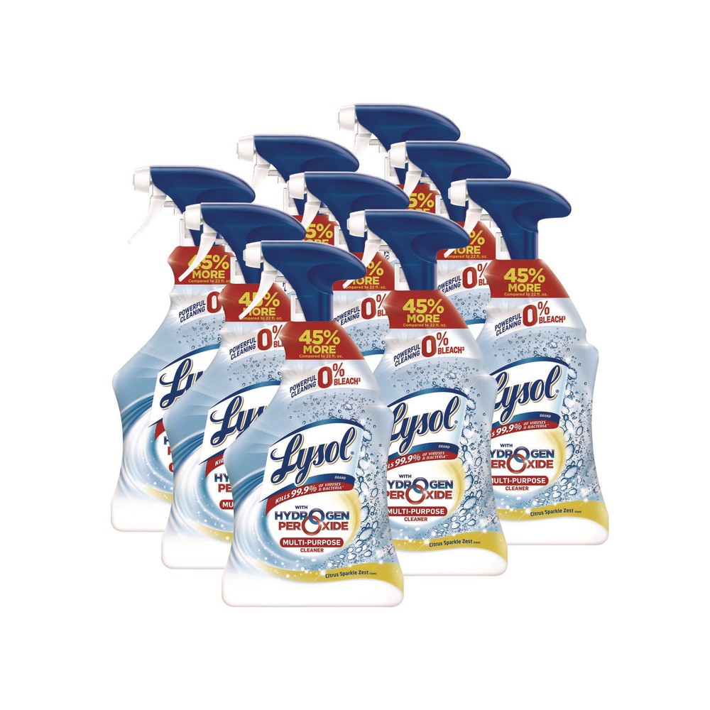 LYSOL Brand 89289CT 32 oz Multi-Purpose Cleaner – Citrus Sparkle Zest (9/CT) New