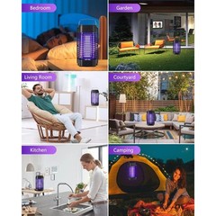 Bug Zapper Outdoor/Indoor,Portable Mosquito Zapper Electronic Fly Insects Zapper