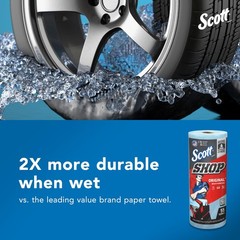 Scott Shop Original Blue Towels 75147 9.4X11 Cloth-Like Paper Towel 12 Rolls Of