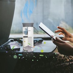 GermGuardian Portable Allergen Air Purifier for Small Spaces with USB Cable, …