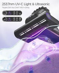 Mayking Upgrade Mattress Vacuum Cleaner – 16kPa Strong Suction &