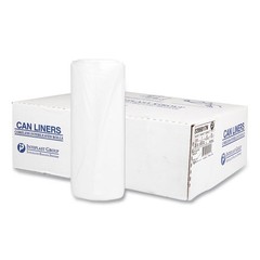 Inteplast Group Can Liners, 60 gal, 17 mic, 38×60″, 25 Bags/Roll, 8 Rolls/Carton
