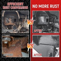 Water-Based Metal Anti-Rust Paint 16 Fl Oz, High Gloss Grey – Rust-Proof