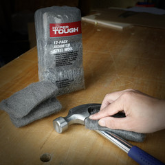 Multi Grade Assorted Steel Wool Pads for Cleaning Polishing Sanding 12 Pack