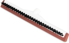 Carlisle Foodservice Products Floor Squeegee Head Scrub Bristles 18 Red 36781800