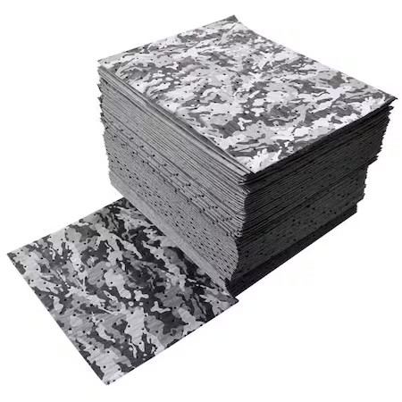 Spilfyter Ds-75 Sorbent Pad, 18 Gal, 16 In X 18 In, Universal, Camouflage, 50 Pk