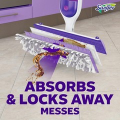 Swiffer PowerMop Multi-Surface Mopping Pad Refills for 11 Count, White/Purple