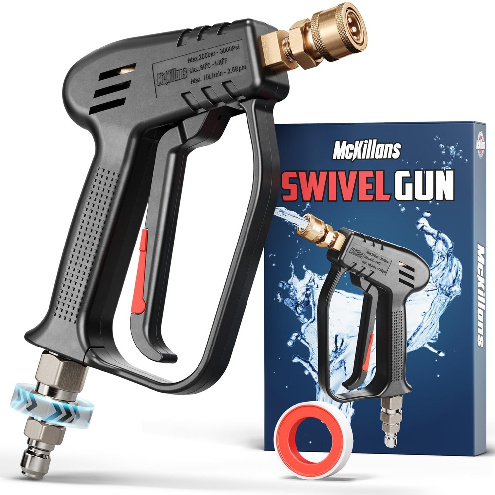 McKillans® Short Pressure Washer Gun with Swivel – Gun,