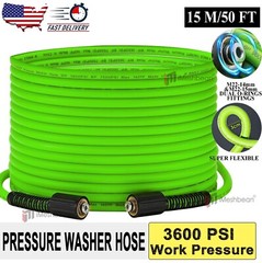3600PSI High Pressure Power Washer Hose M22-14mm&15mm Super Flexible Extension